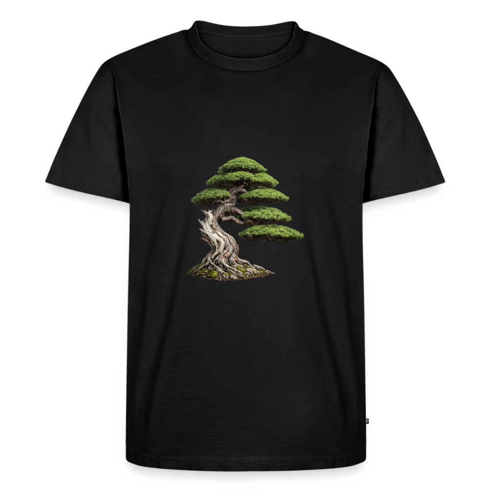 Premium T-Shirt "Bonsai" - Schwarz