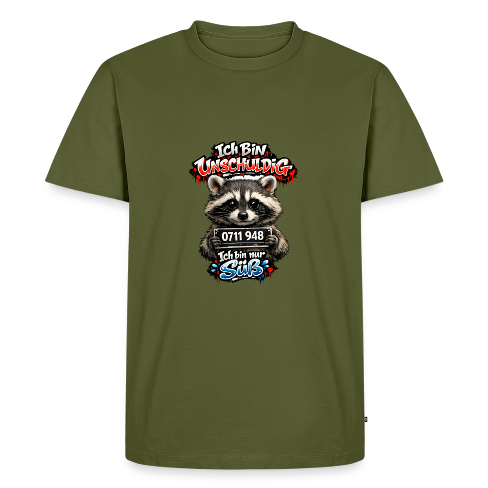 Premium T-Shirt "Ich bin unschuldig" - Khaki
