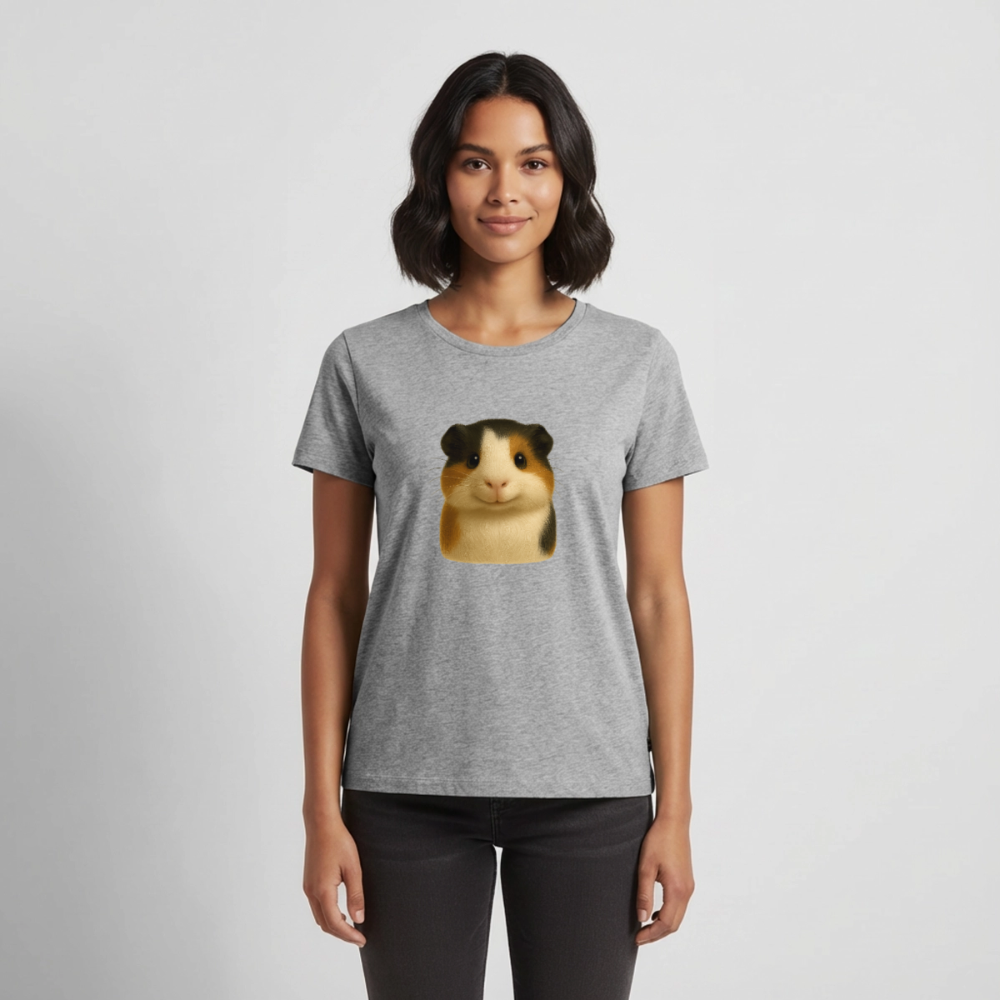 Premium T-Shirt "Meerschweinchen V" - Grau meliert