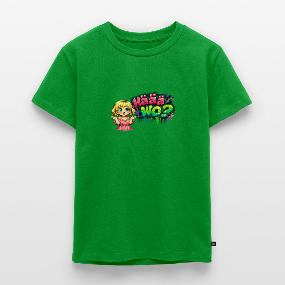 Kinder Premium T-Shirt "Häää Wo" - Grün