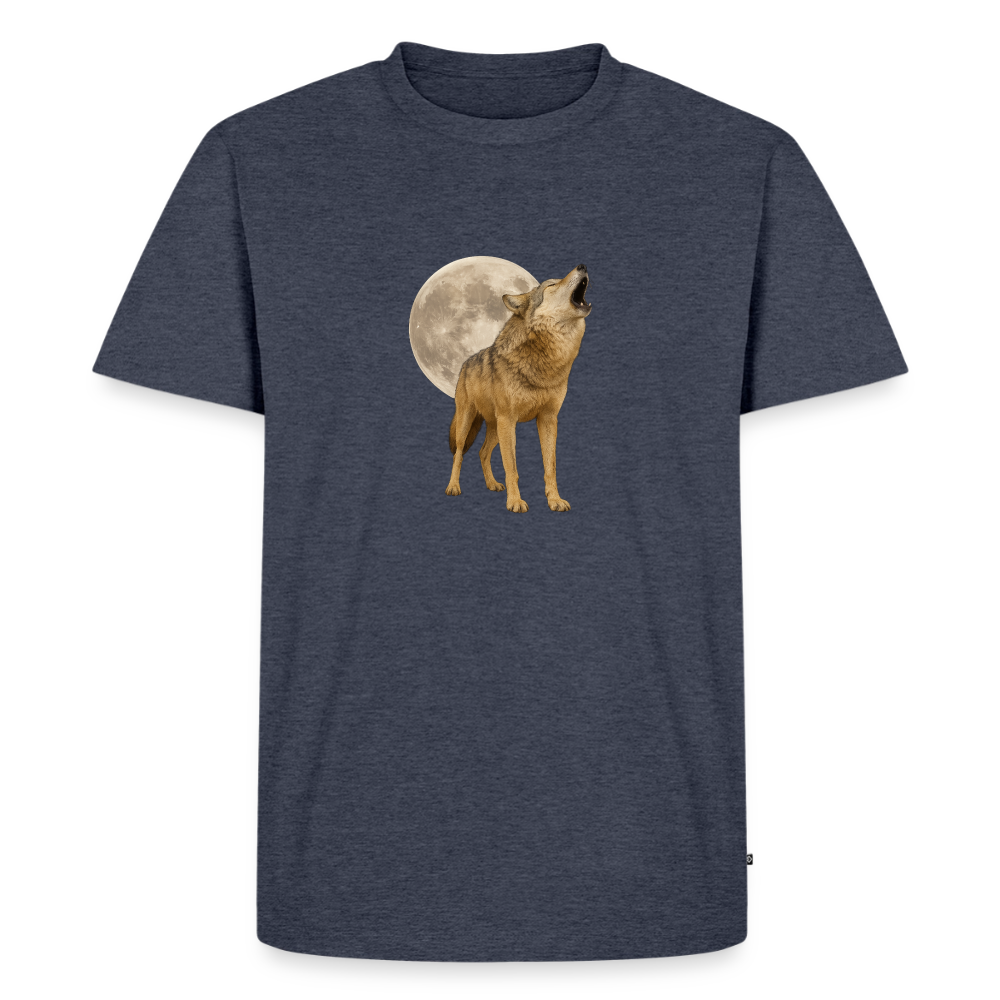 Premium T-Shirt "Vollmond" - Jeansblau 