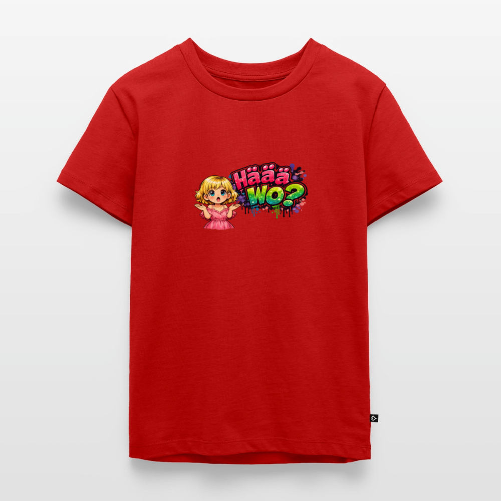 Kinder Premium T-Shirt "Häää Wo" - Rot