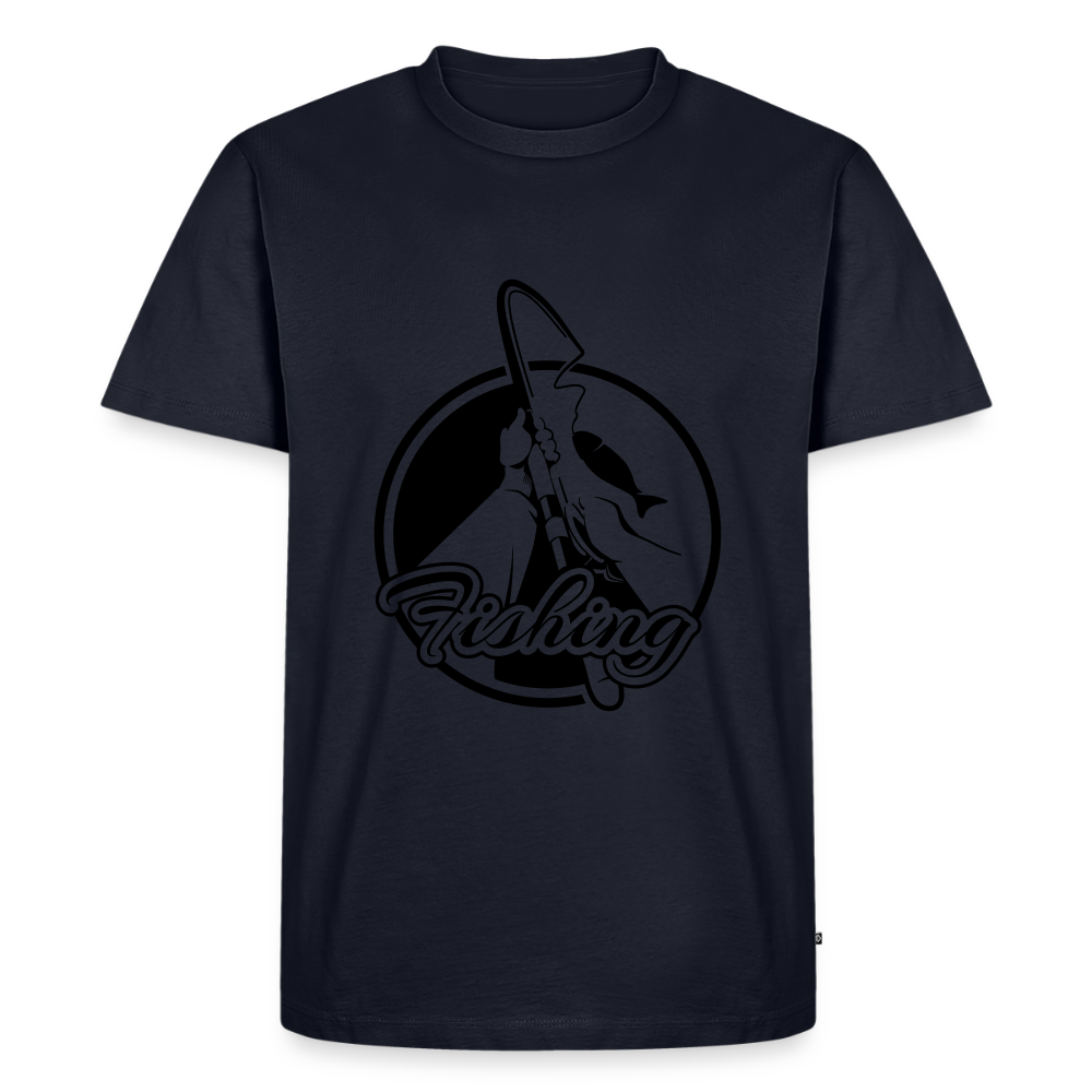 Premium T-Shirt "Fishing" - Navy