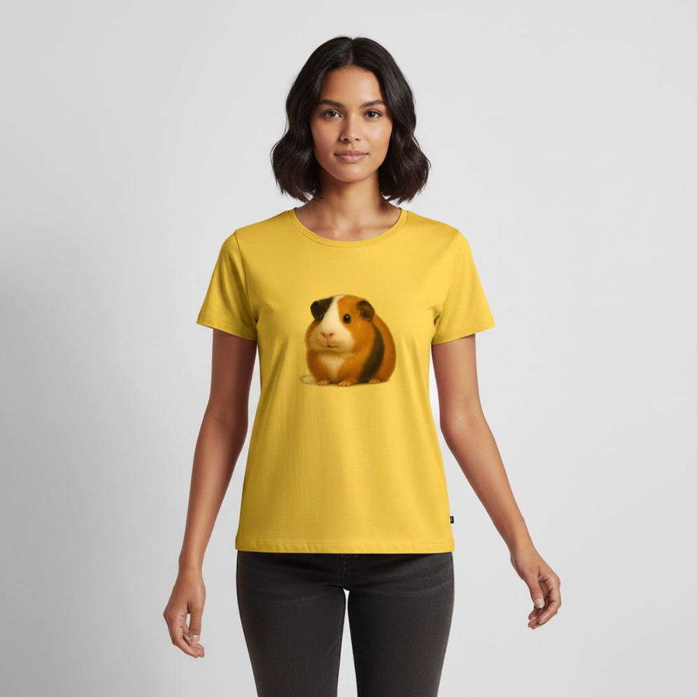 Premium T-Shirt "Meerschweinchen I" - Sonnengelb
