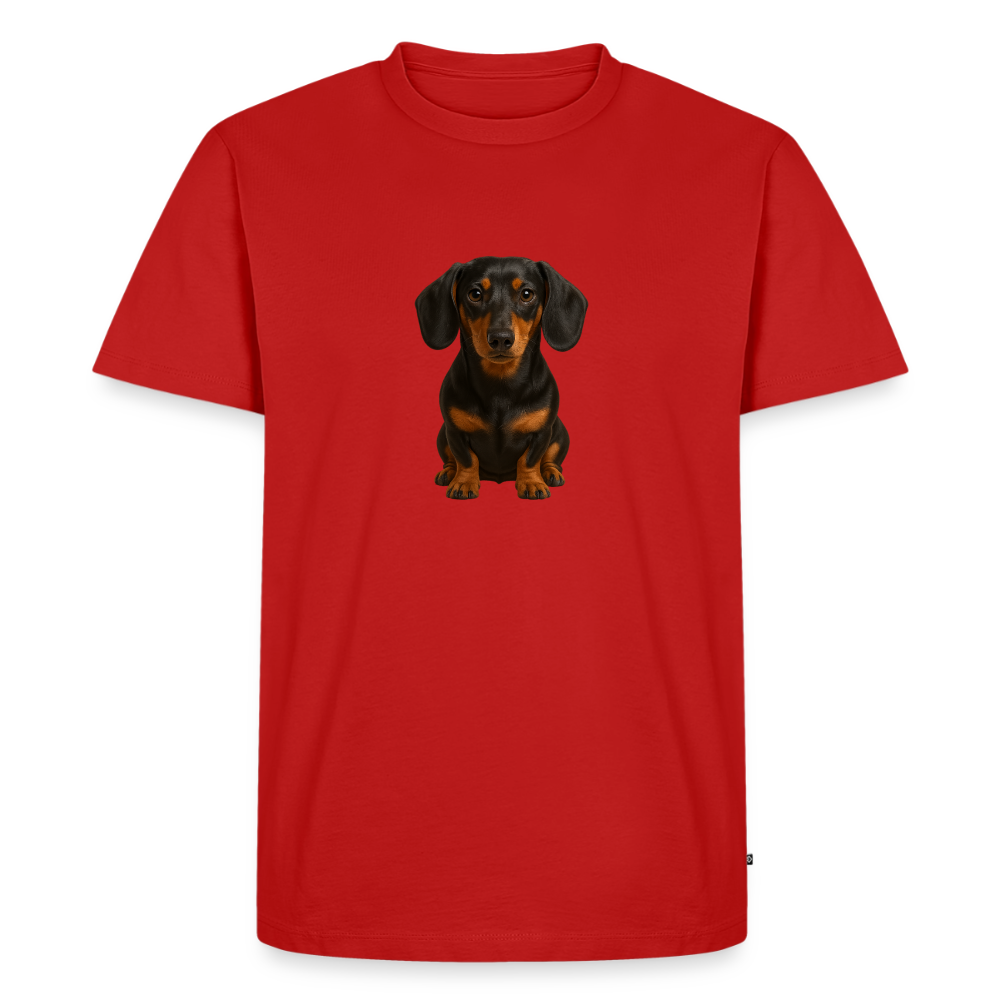 Premium T-Shirt "Dackel" - Rot