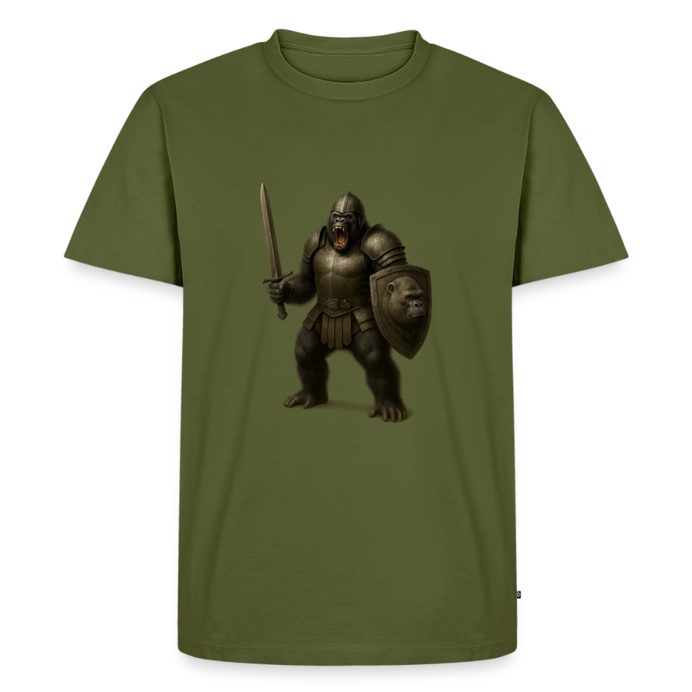 Premium T-Shirt "Gorilla Warrior" - Khaki
