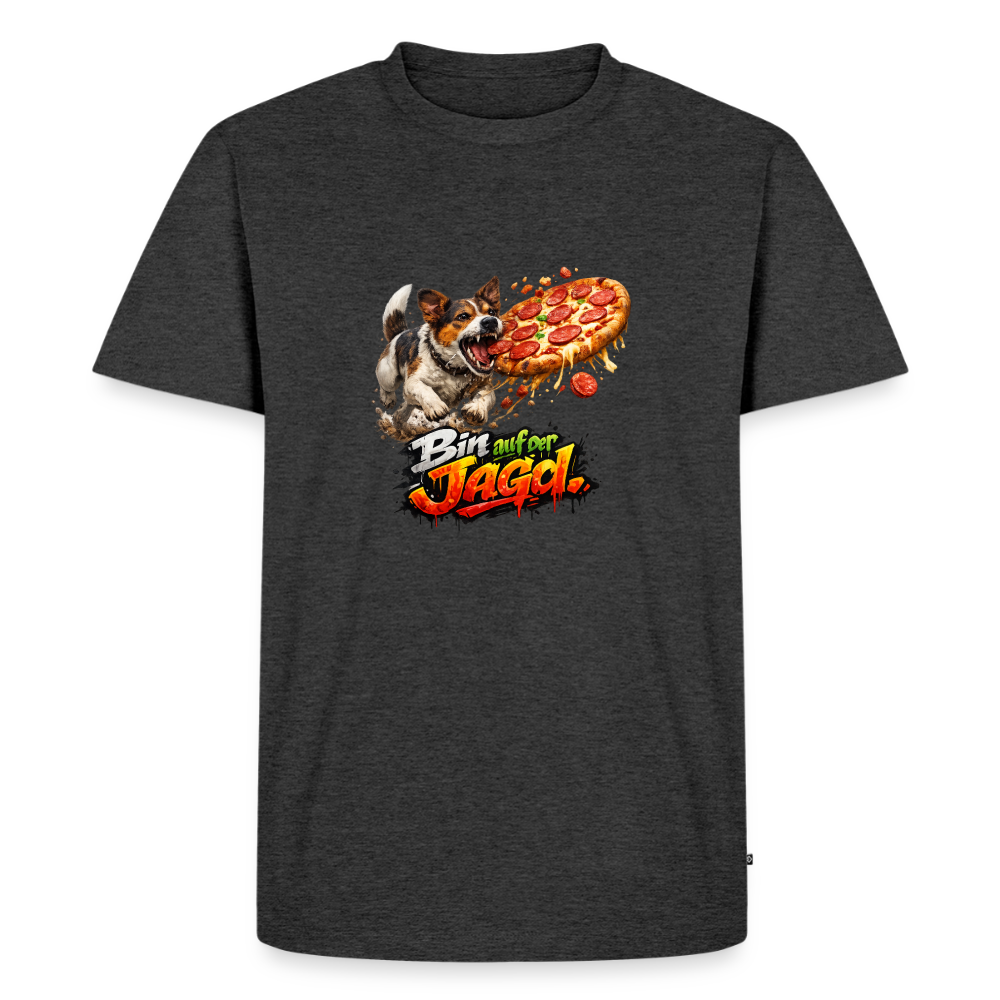Premium T-Shirt "Auf Jagd" - Anthrazit meliert