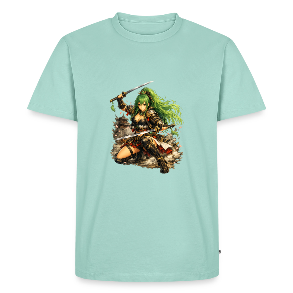 Premium T-Shirt "Anime Green Lady" - Mint 