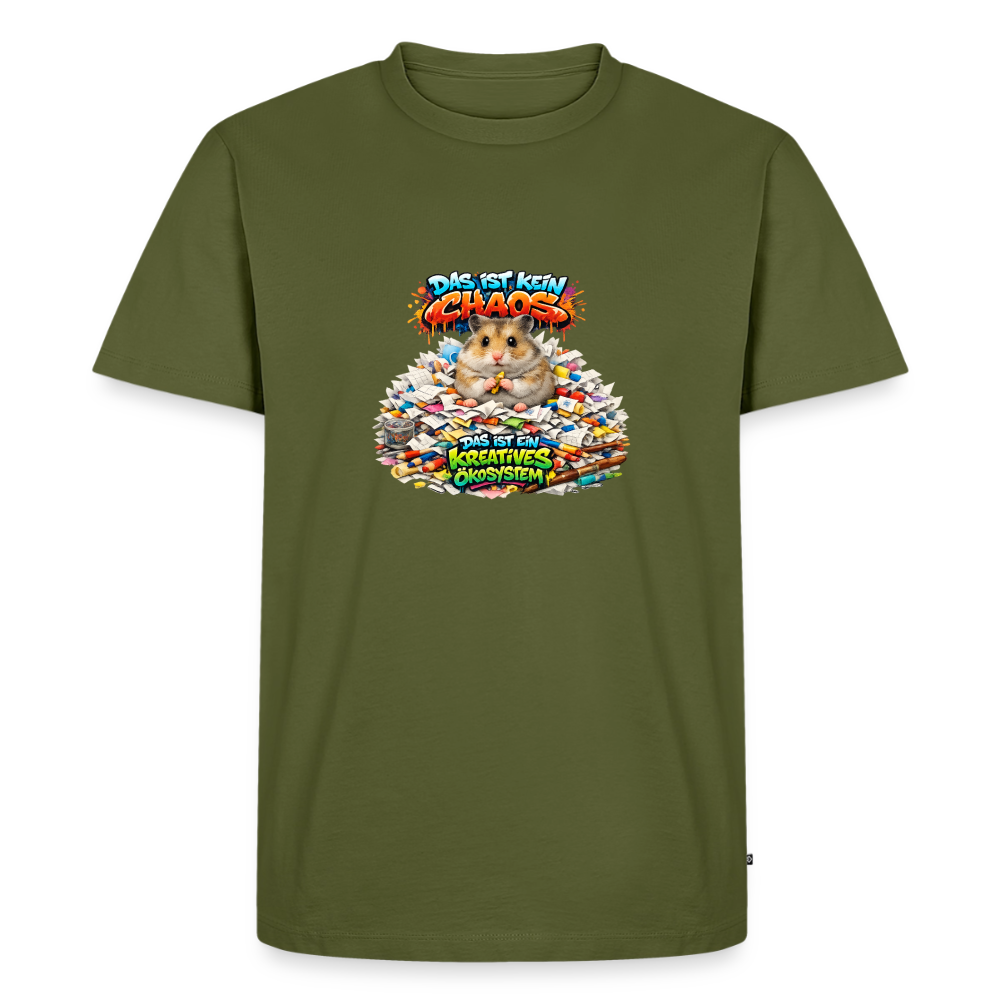 Premium T-Shirt "Kein Chaos" - Khaki