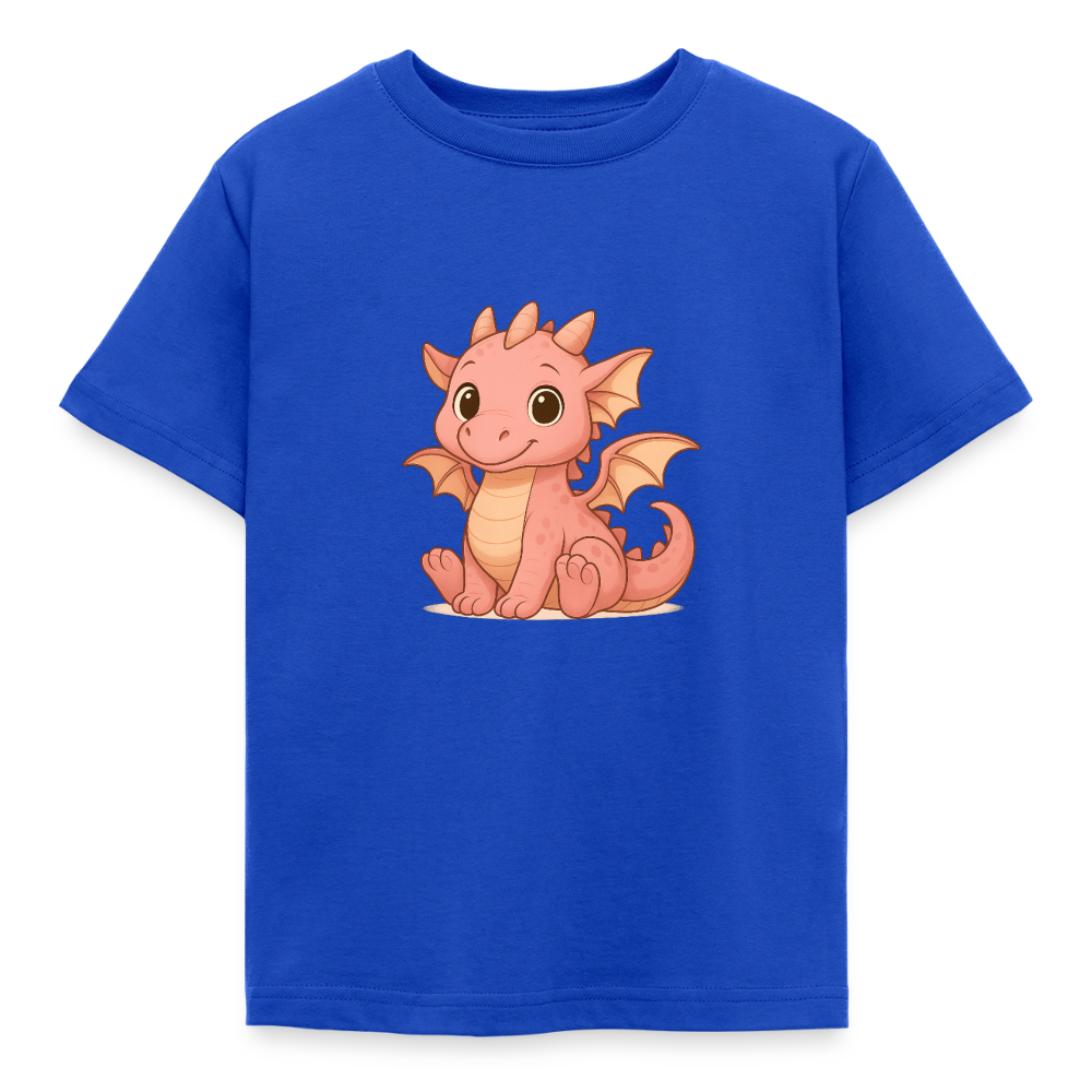 Kinder T-Shirt "Kleiner Drache" - Royalblau