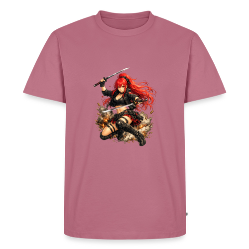 Premium T-Shirt "Anime Woman" - Mauve