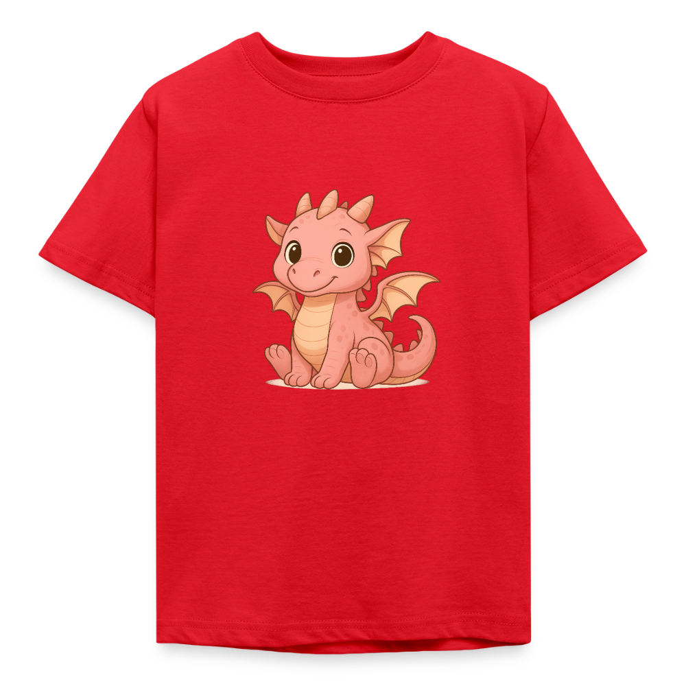 Kinder T-Shirt "Kleiner Drache" - Rot