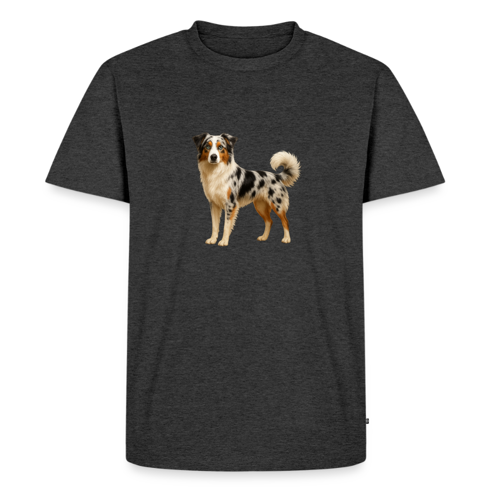 Premium T-Shirt "Australian Shepard" - Anthrazit meliert